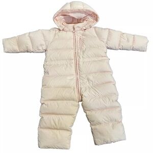 OCEAN KIDS AUSTRALIA 30/52 (2T) Baby Girls Pink One-Piece Warm Snowsuit w/ Hood